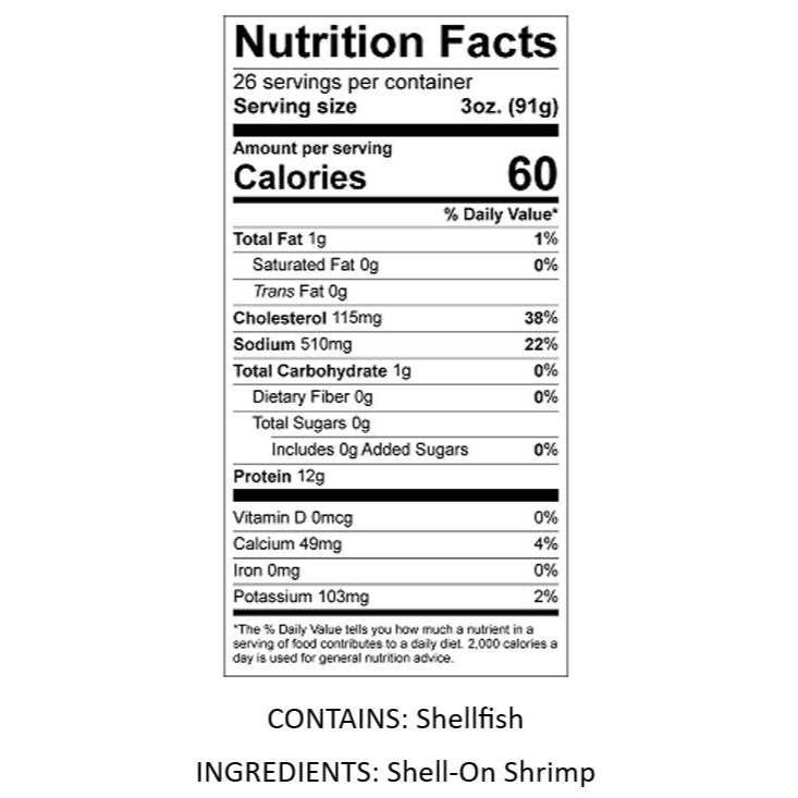 Shrimp Shell-On "Jumbo" 5-lb Bags Frozen