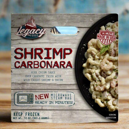 Steam Bag "Shrimp Carbonara"